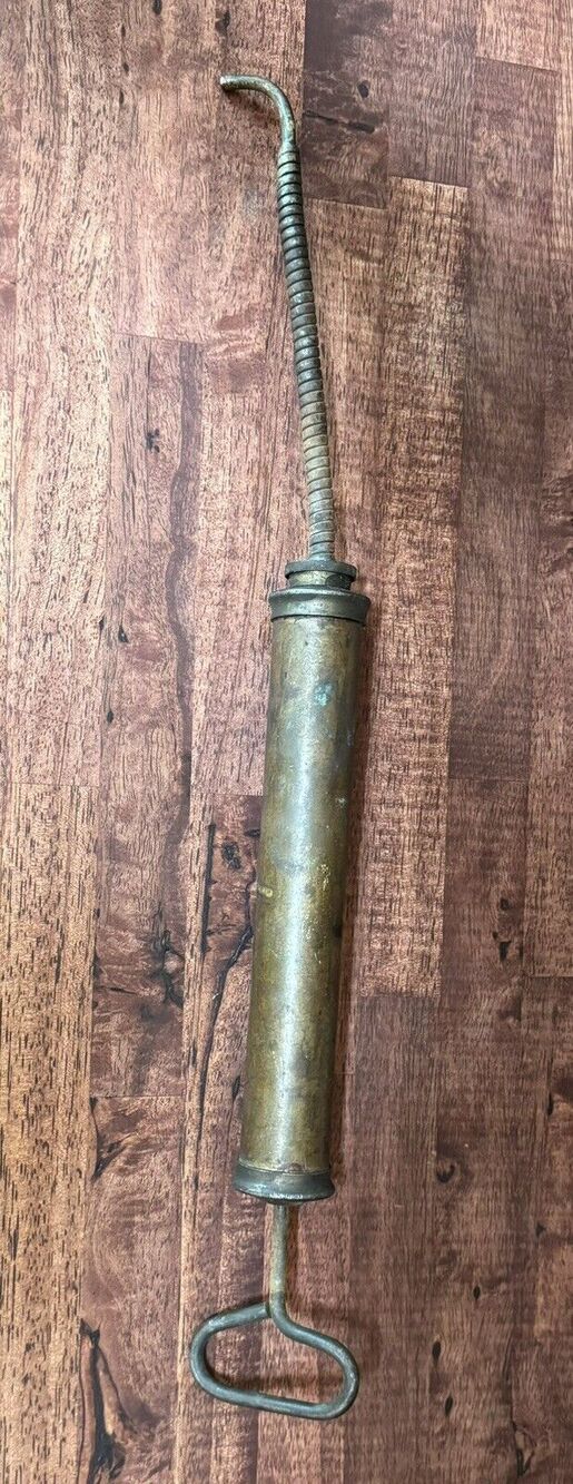 Antique Brass Grease Pump Gun